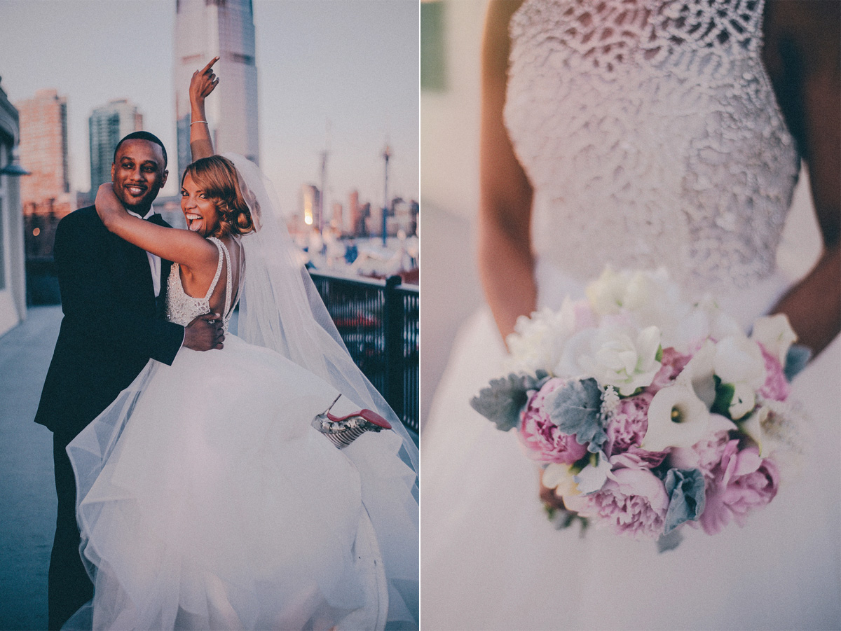 NYC skyline wedding