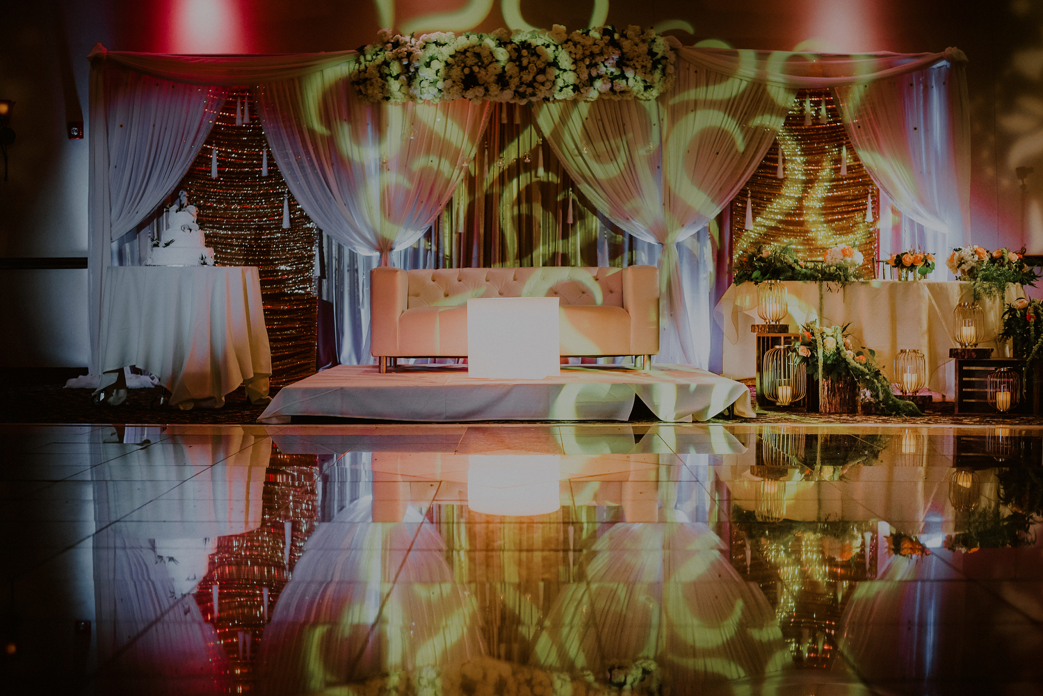 indian wedding reception decor