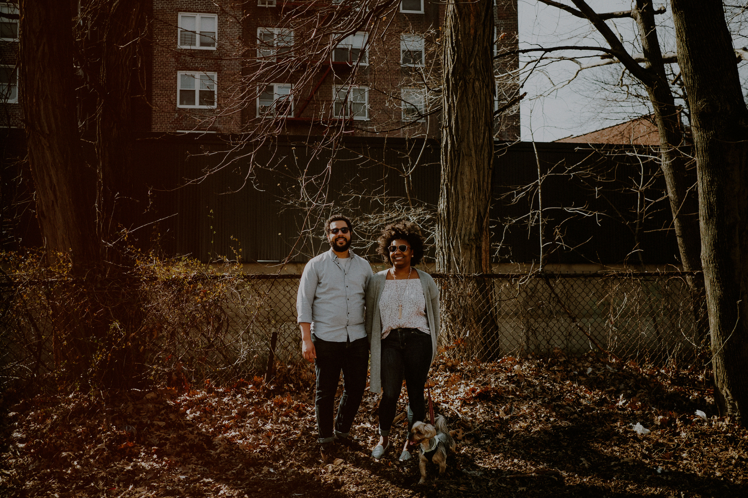 briarwood queens engagement session outdoors