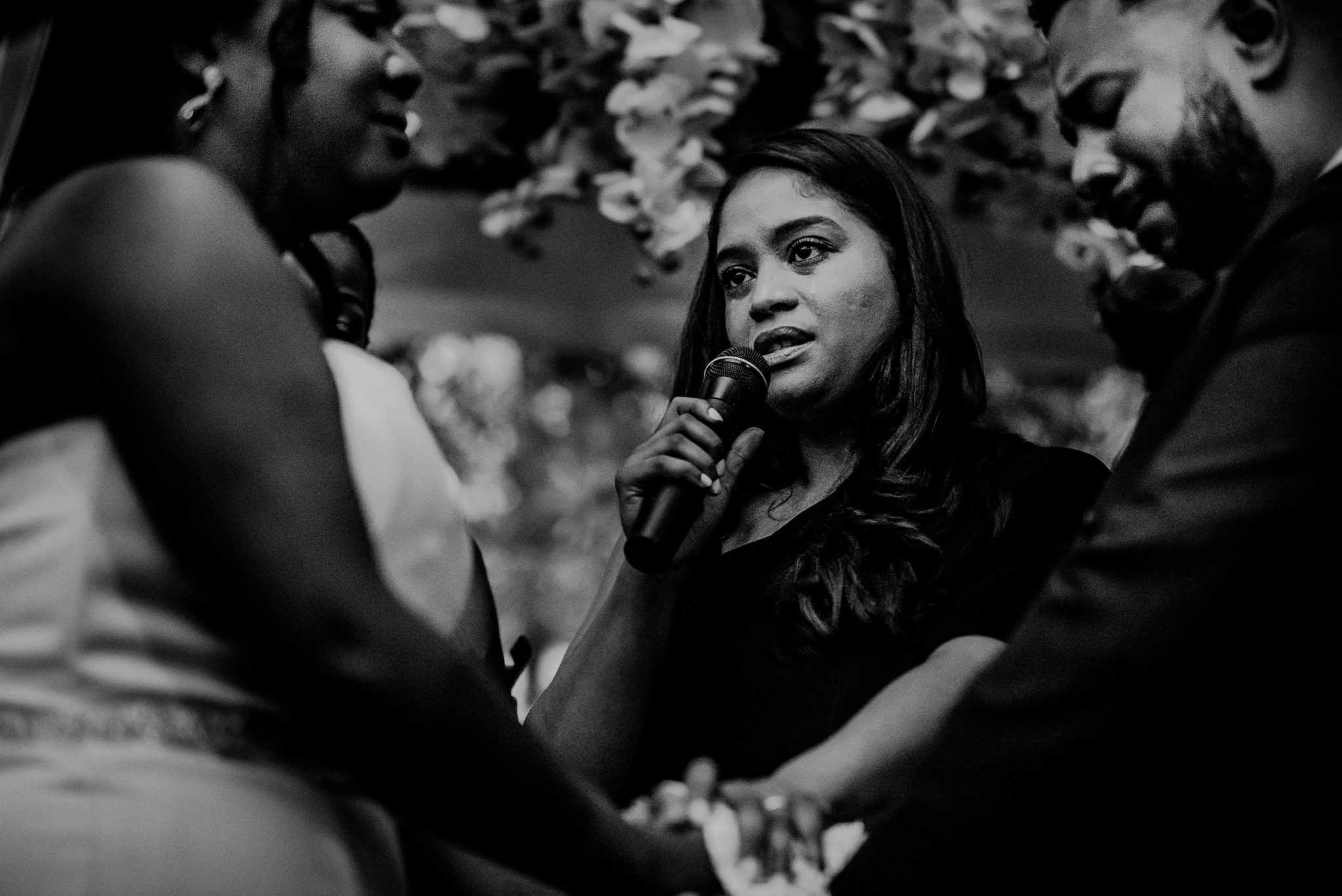 family friend officiant during wedding ceremony