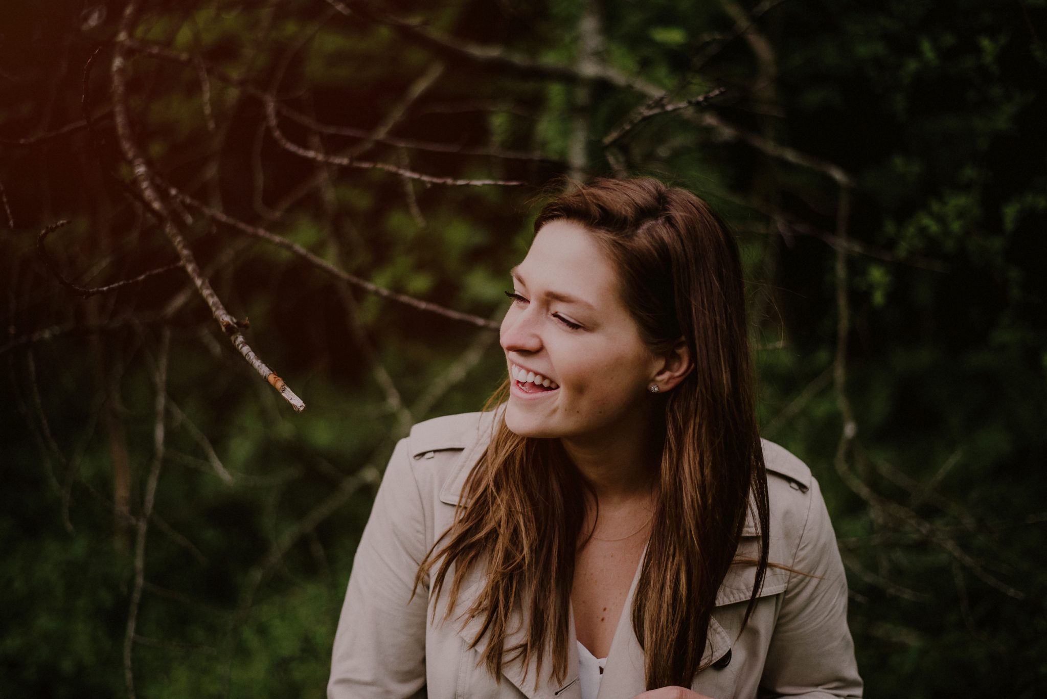 laughing portrait of girl