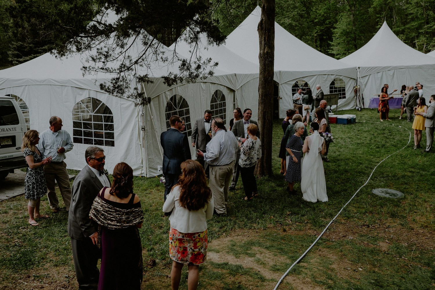 tented nj backyard wedding in trenton