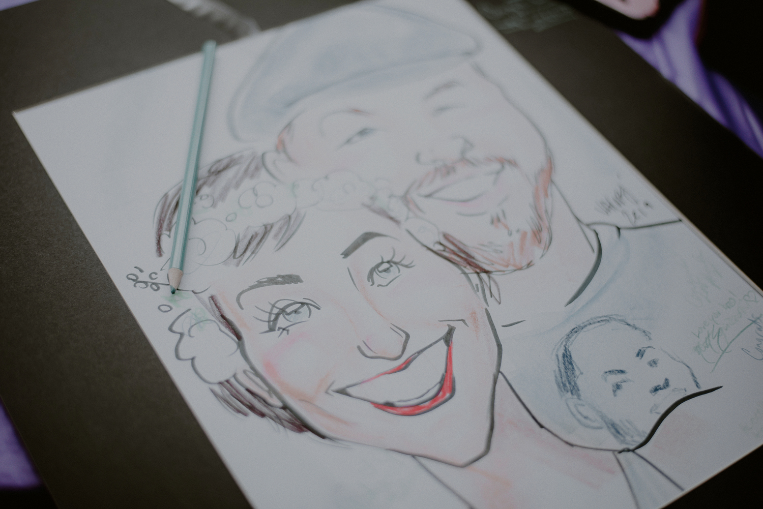 wedding caricature artist