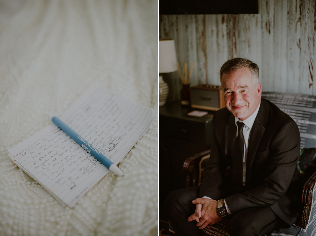 portrait of groom at beach plum farm wedding