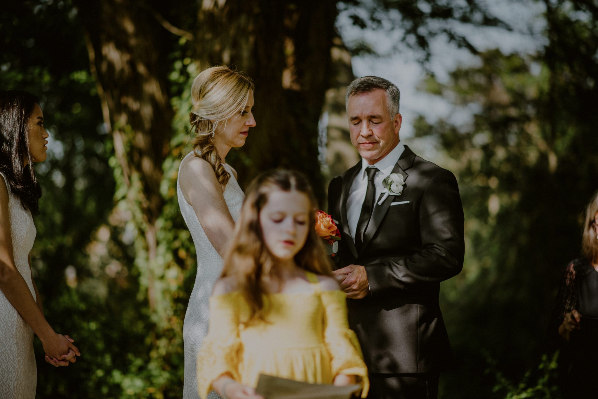 emotional ceremony during cape may wedding