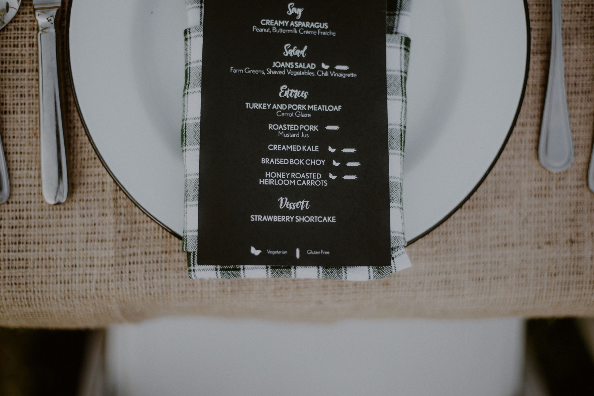 farm to table wedding menu at beach plum farm