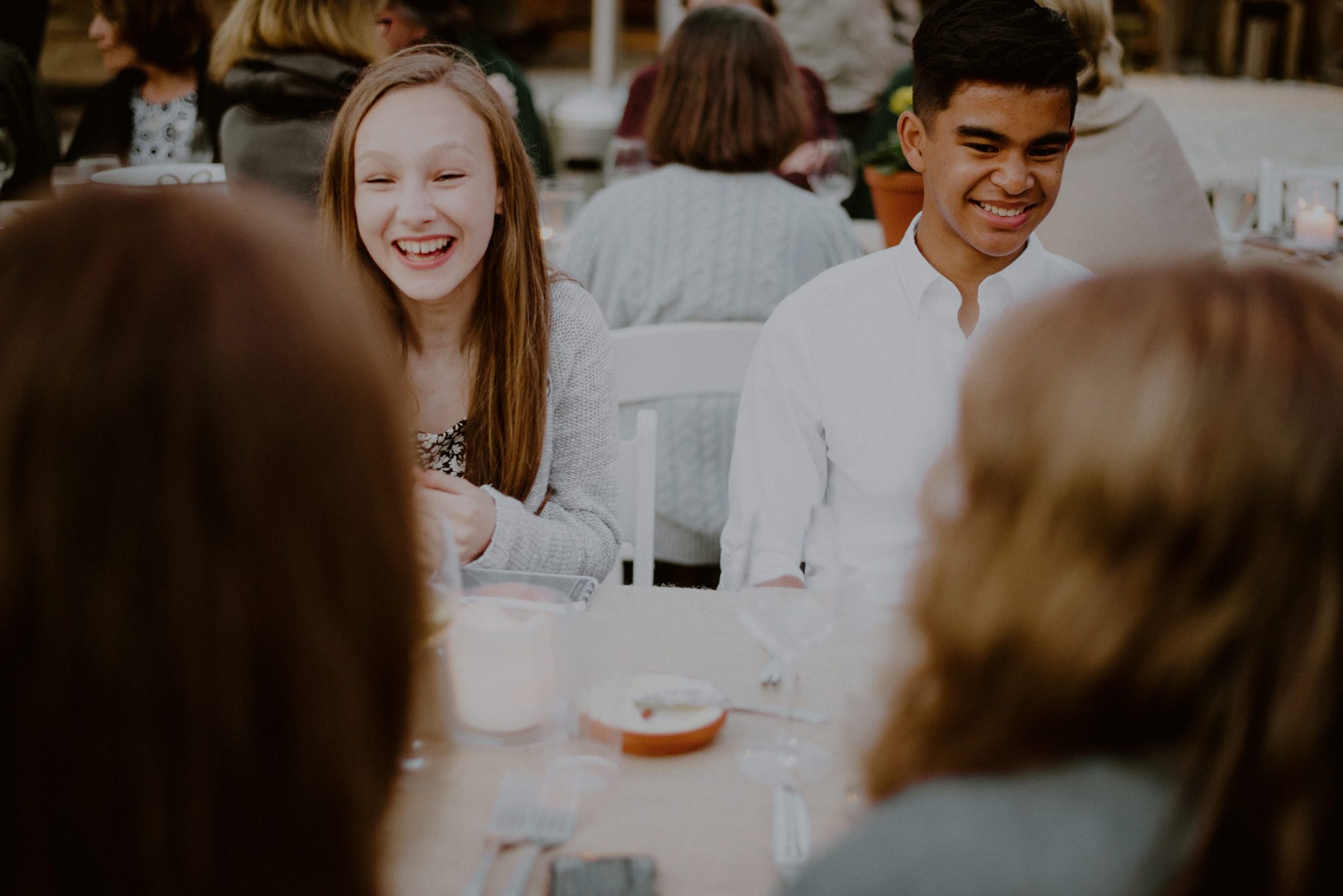 candid moments at wedding reception