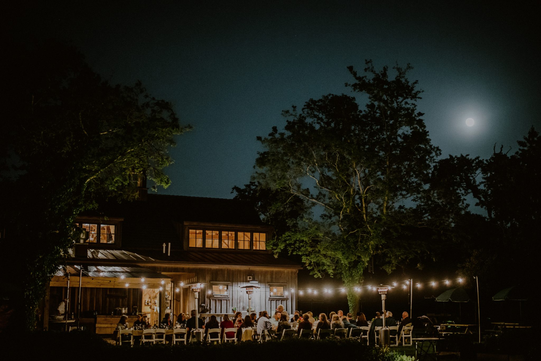 evening wedding reception in cape may at beach plum farm