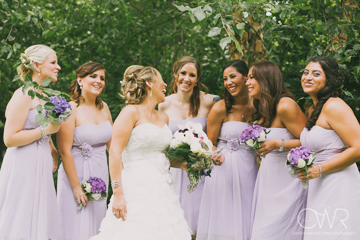 Olde Mill Inn Basking Ridge NJ Wedding: bridesmaids laughing