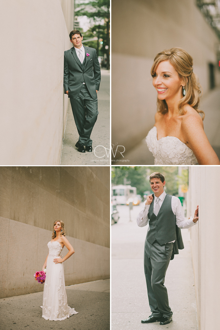 Park Avenue NYC Wedding bride and groom portraits