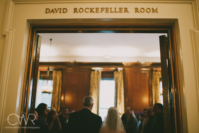 Harold Pratt House NYC Wedding:  David Rockefeller room ceremony