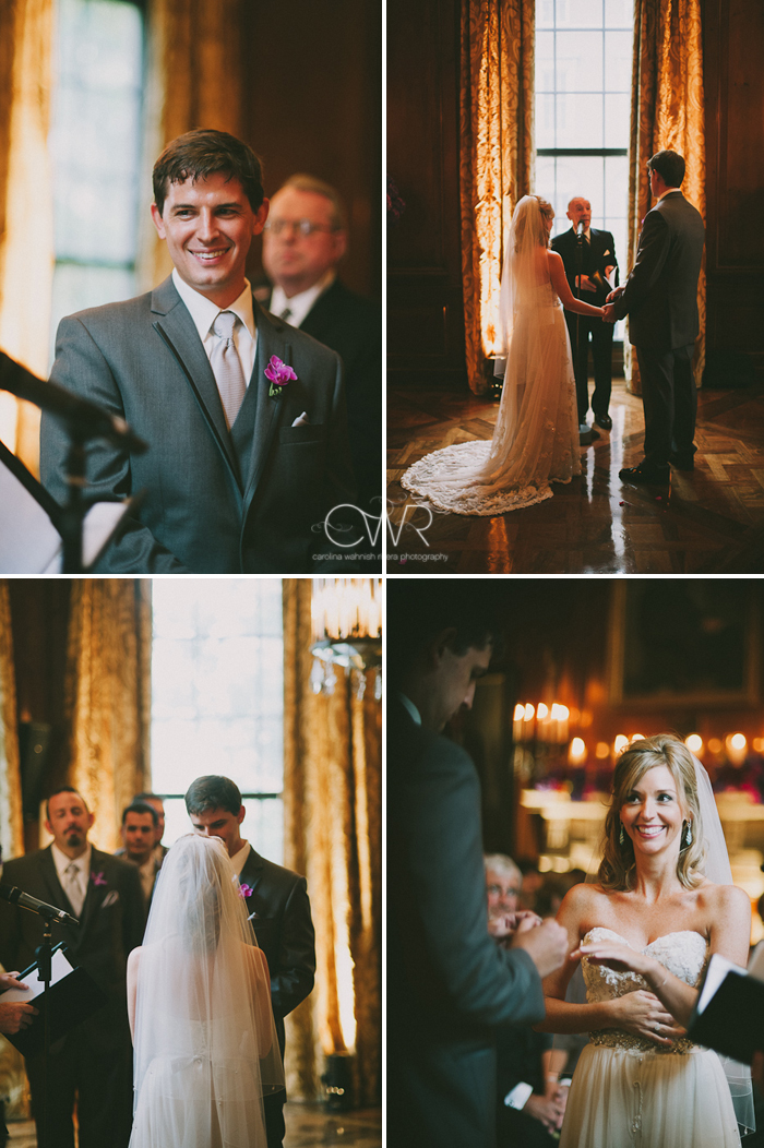 Harold Pratt House NYC Wedding: indoor intimate ceremony