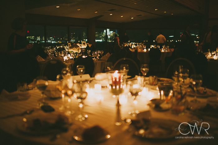 Chart House Weehawken NJ: table set ups with candles