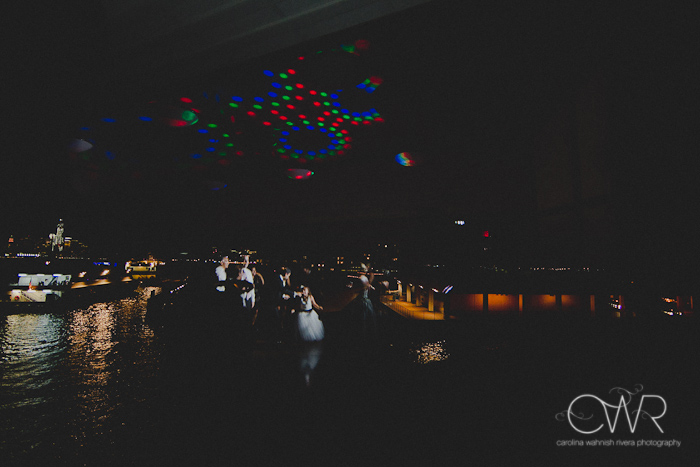 Chart House Weehawken NJ: dancing and lights juxtaposed on skyline