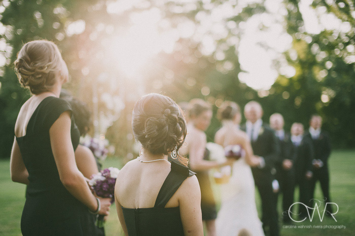 outdoor wedding reception