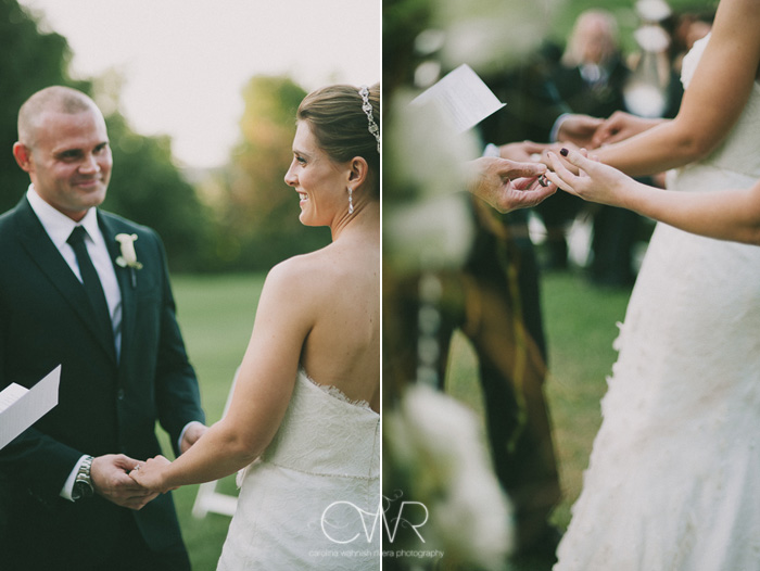 outdoor wedding ceremony in new york