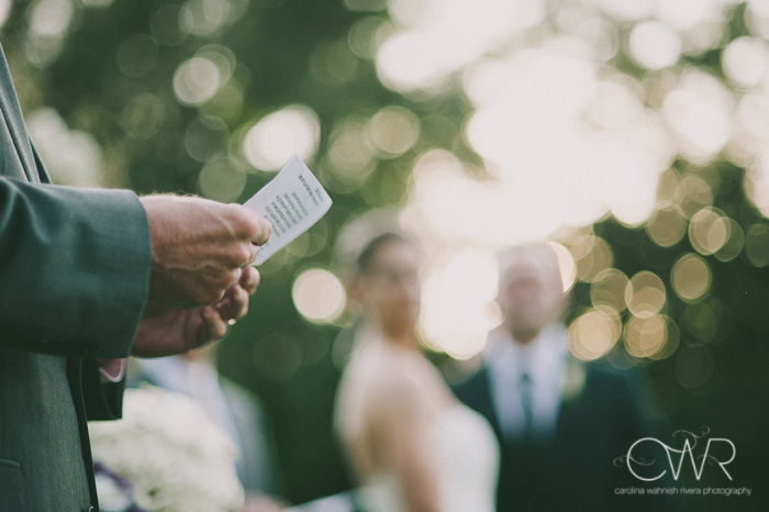 outdoor wedding ceremony in upstate new york