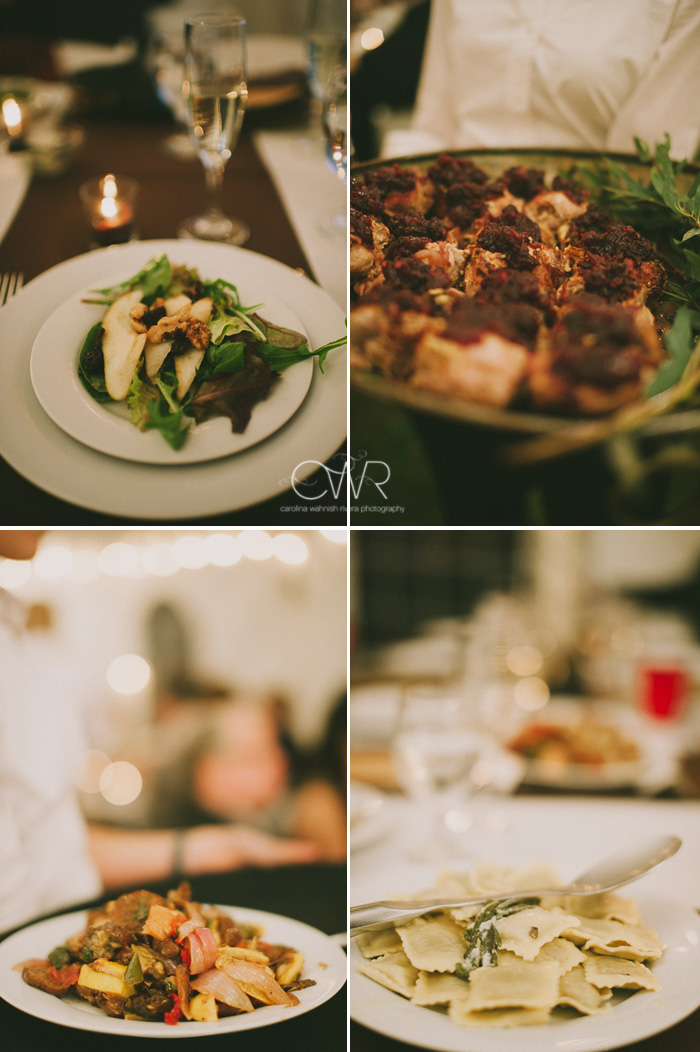 vintage wedding photographer details of local catering at reception
