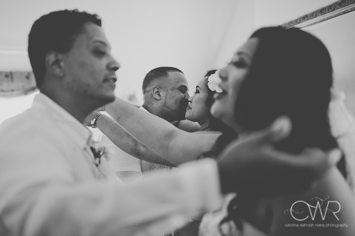 beautiful wedding photography in black and white of intercultural wedding