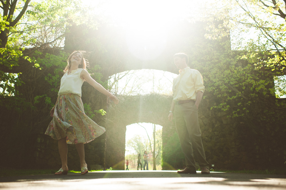 beautiful wedding photography in historic park in nj of couple laughing