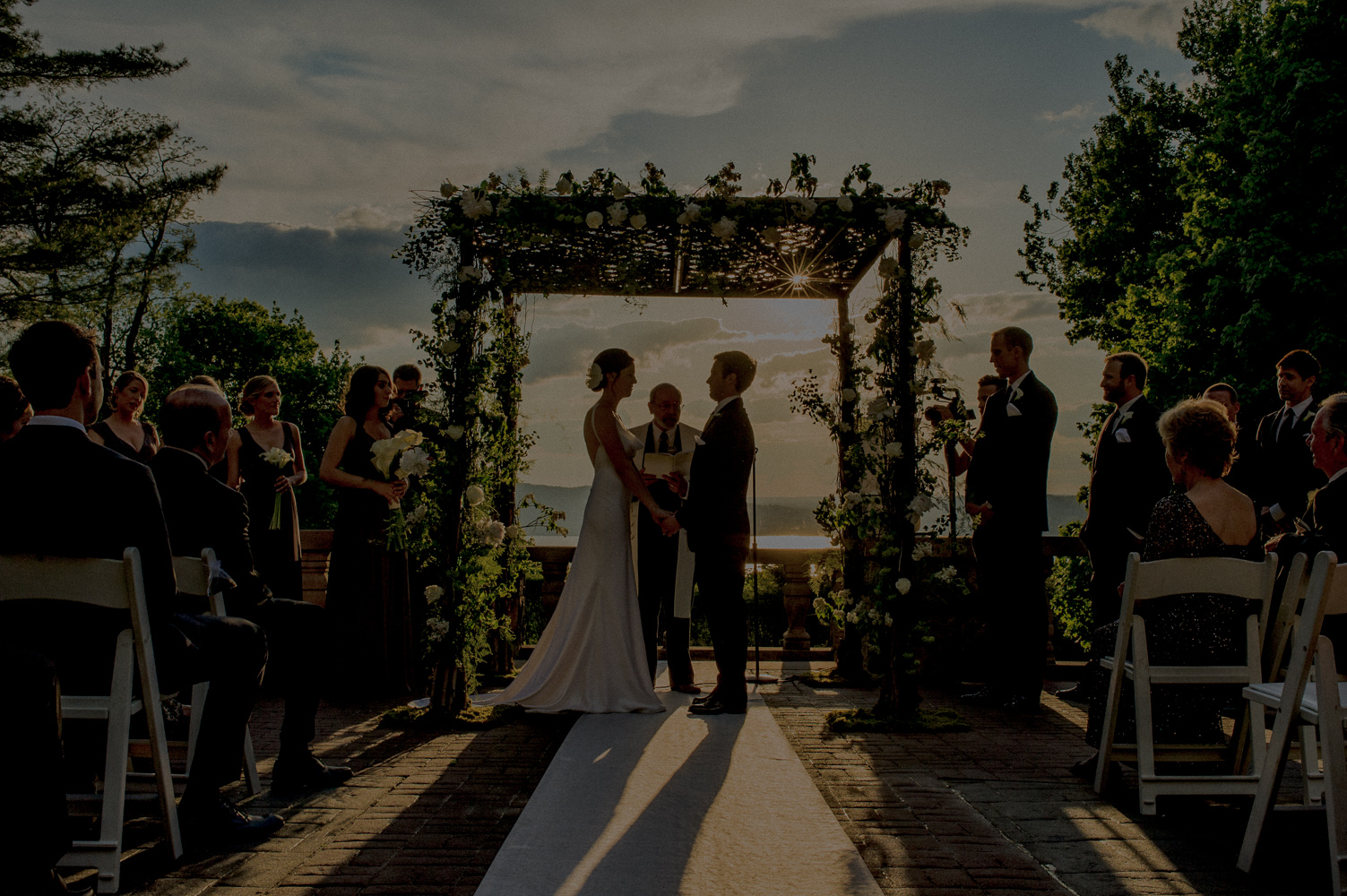 outdoor wedding ceremony