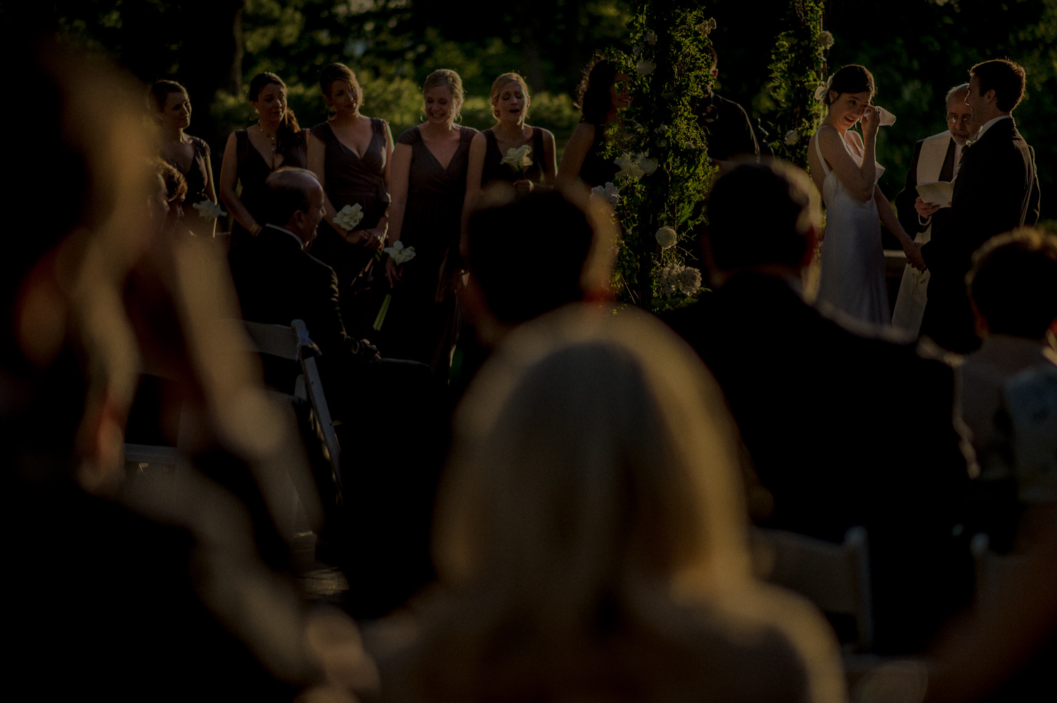 outdoor ceremony overlooking river