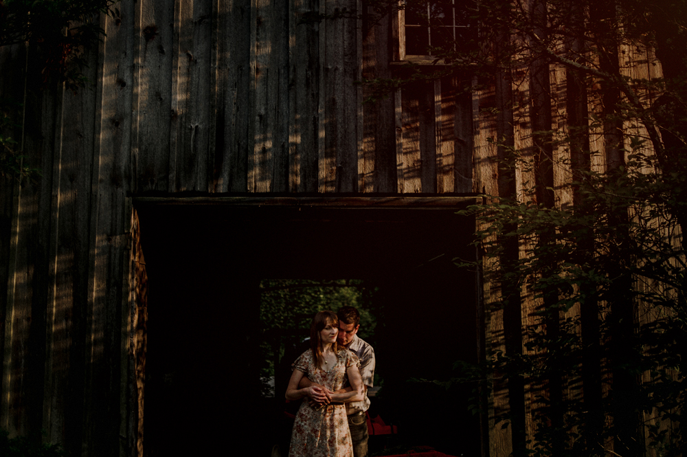 nj barn engagement session