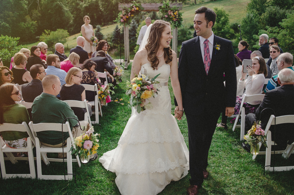 outdoor PA wedding ceremony