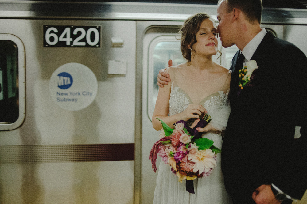 nyc subway wedding