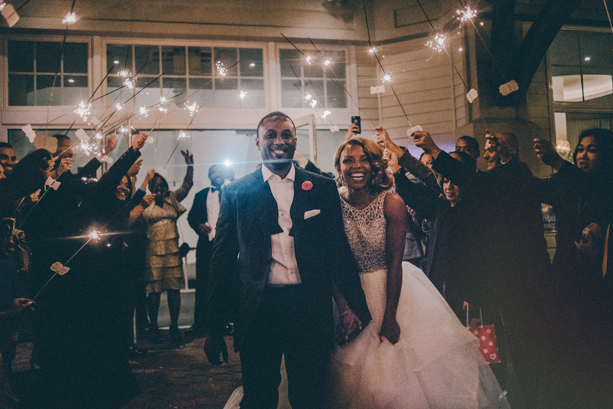 nj wedding sparkler photos