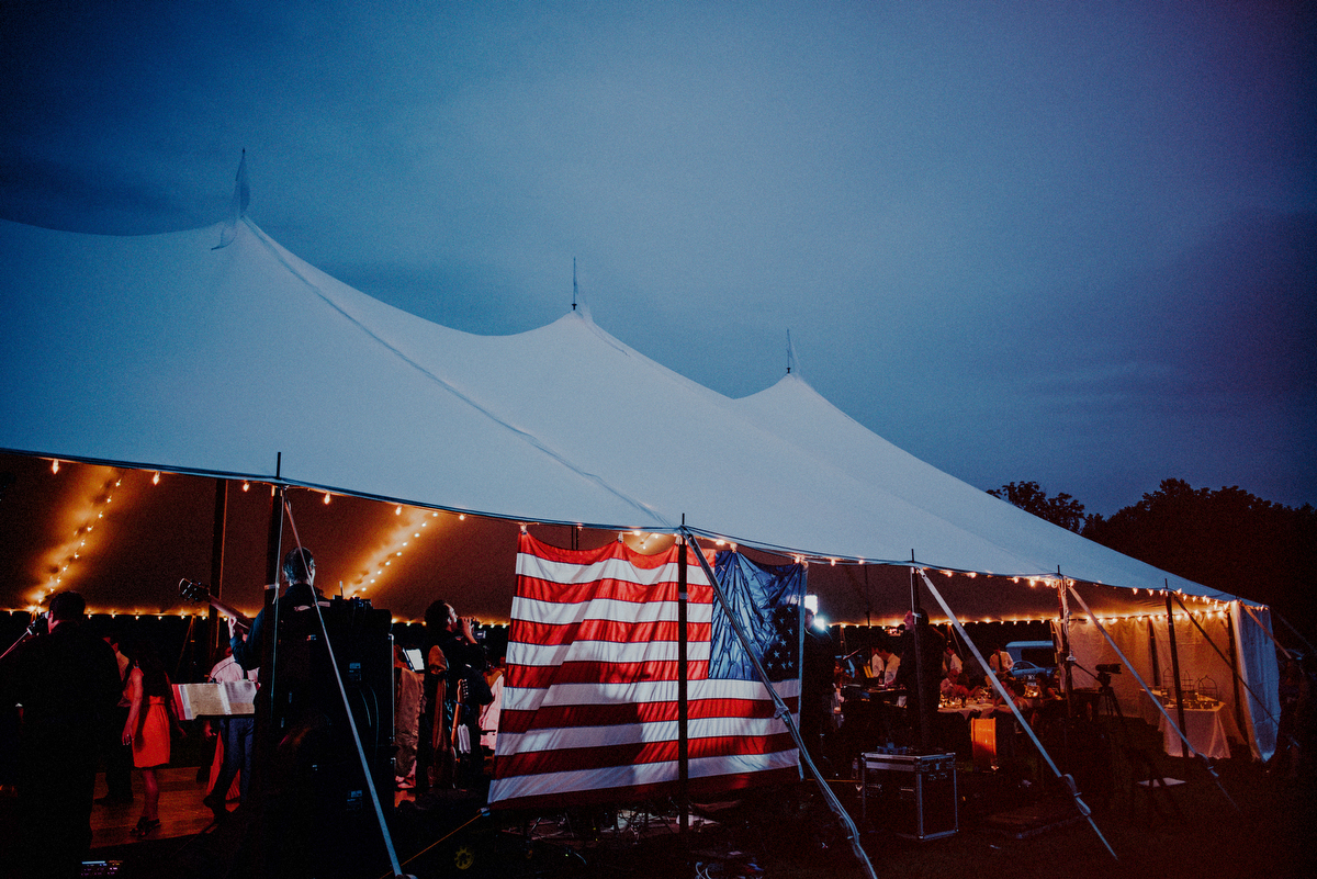 tented wedding reception photos