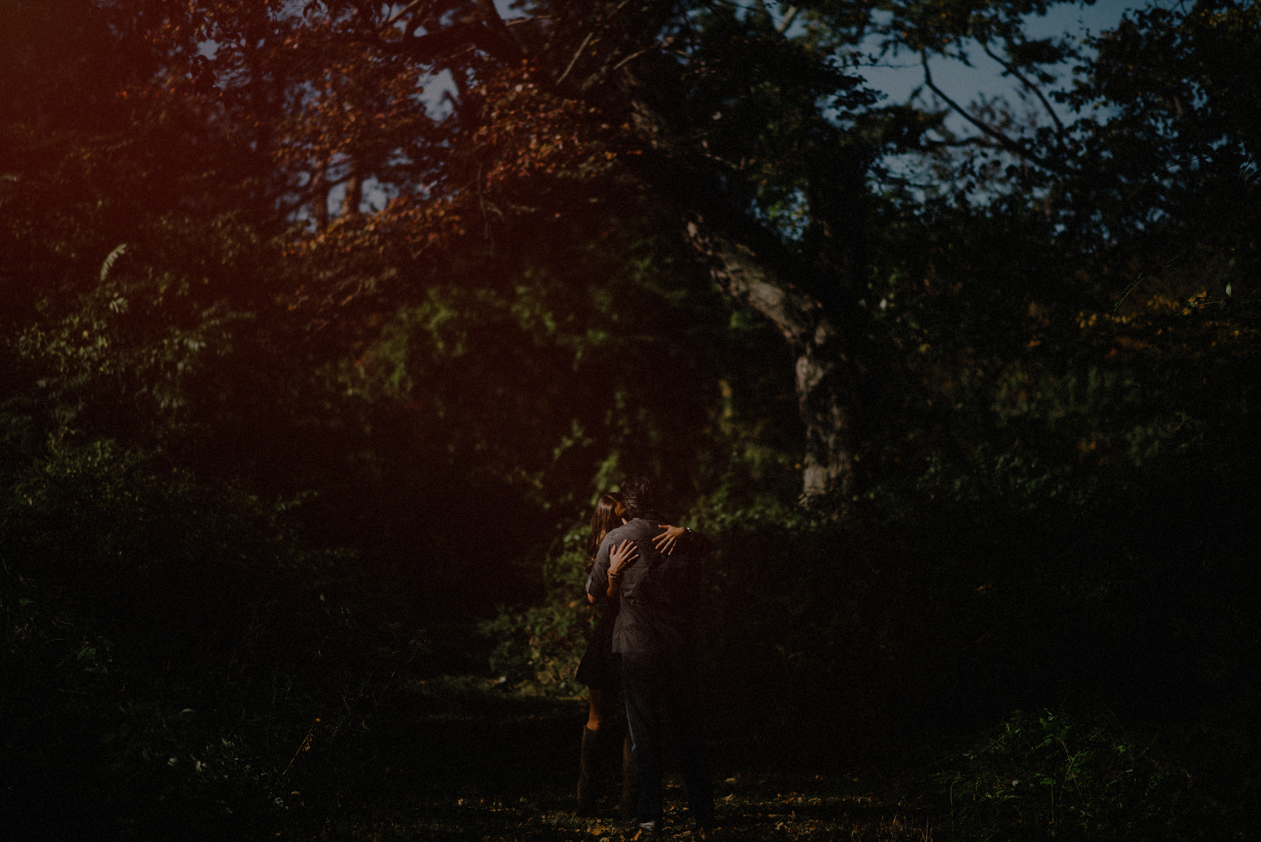 dramatic engagement photos