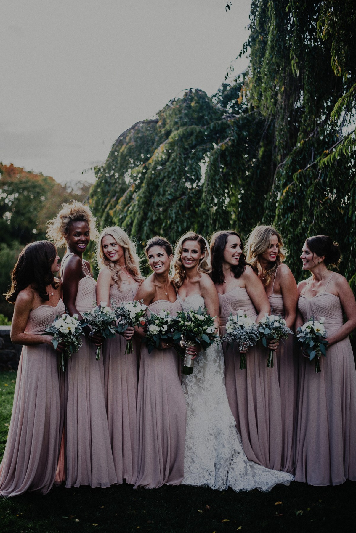 nj wedding photographer bridesmaids portrait