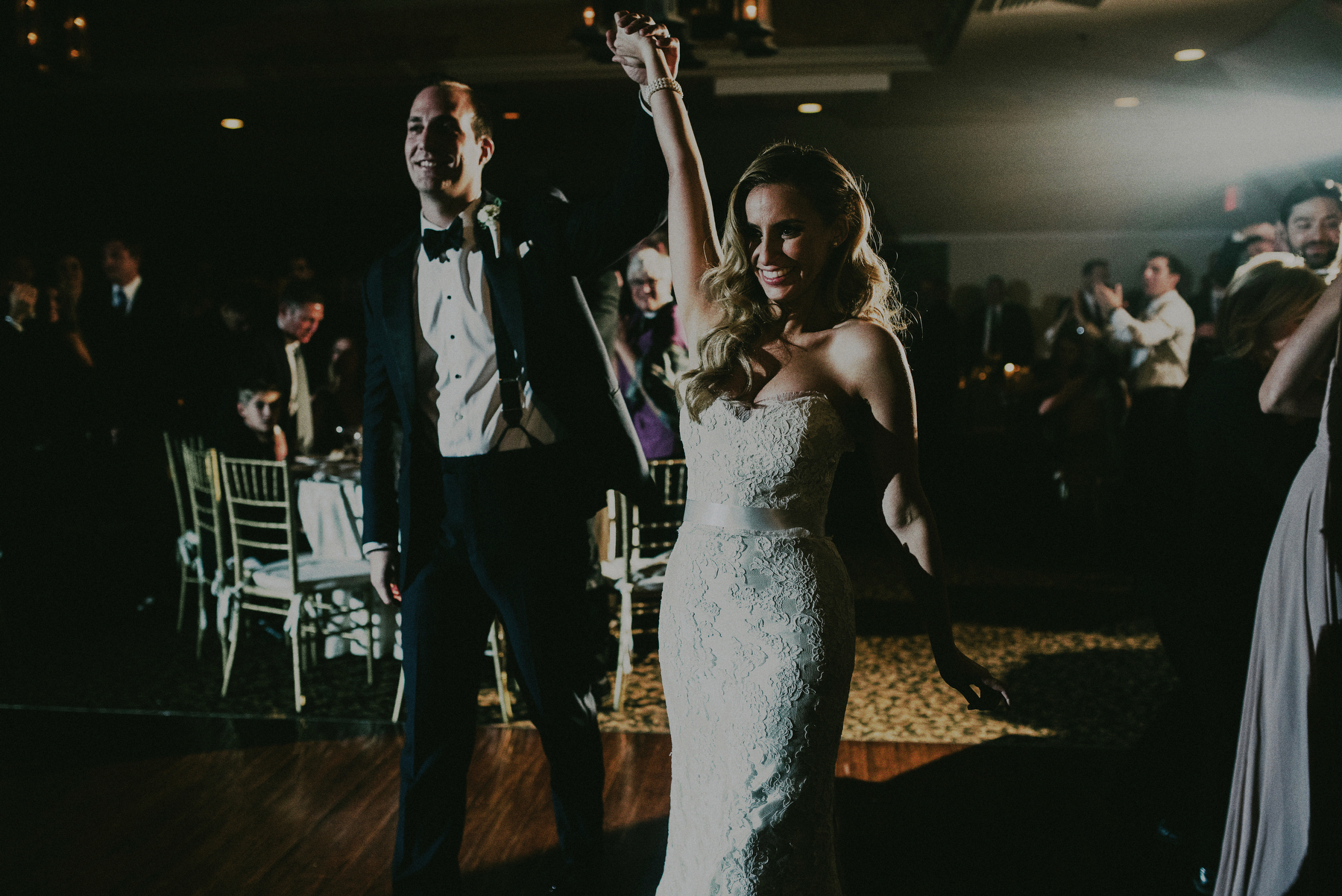 skylands manor wedding reception bride and groom entrance