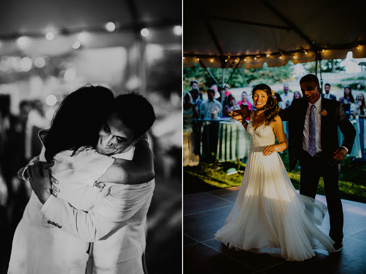 dramatic light wedding photos