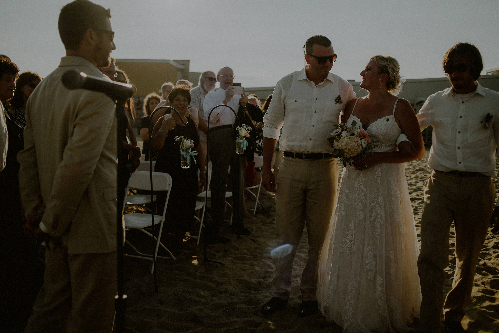 waterfront wedding photos