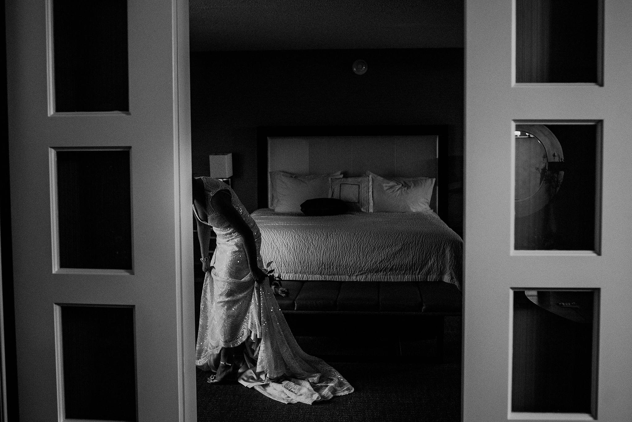 Polish wedding - Bride getting ready at the Marriott in Montvale NJ