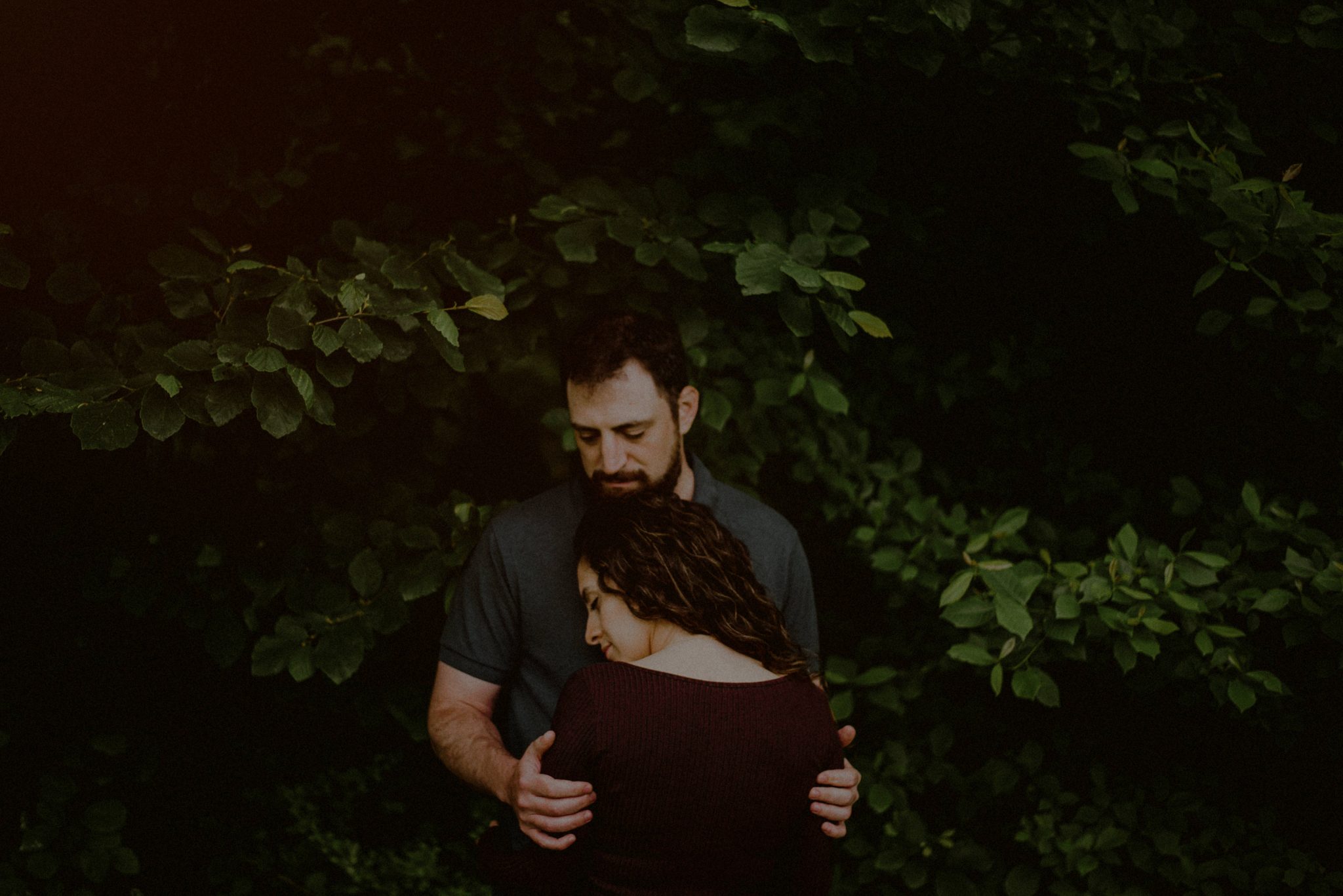 engagement session in the woods in nj
