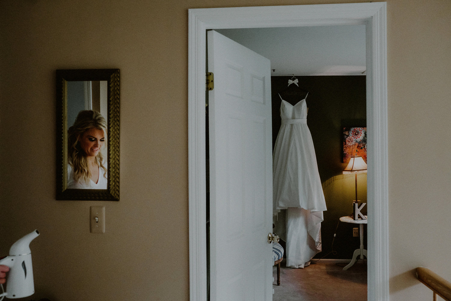 documentary wedding photography bride getting ready