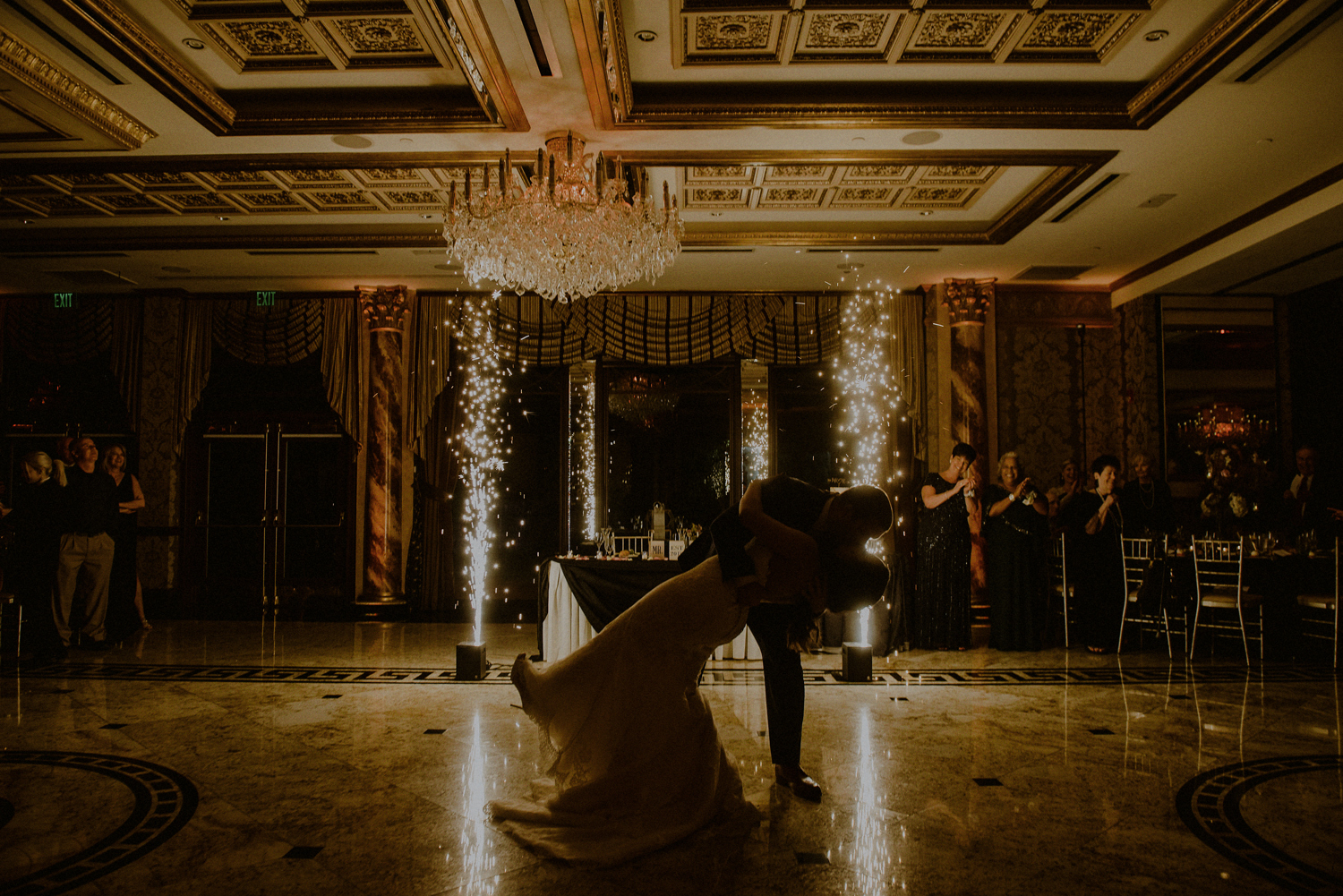 washington township nj wedding photographer - bride and groom first dance at Seasons Catering