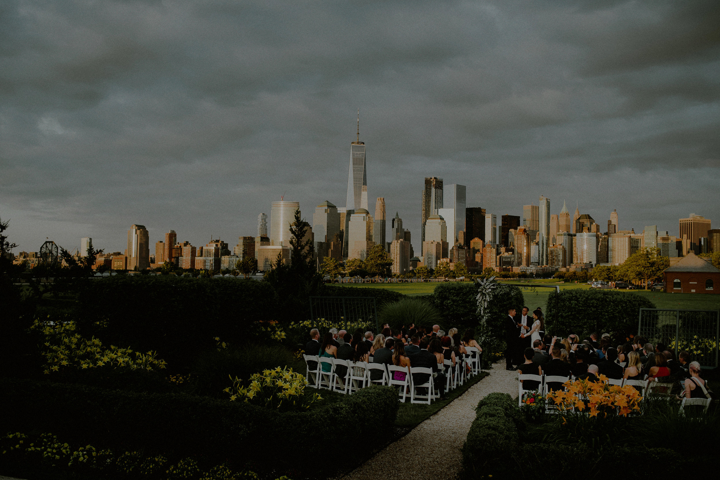 wedding reception overlooking nyc