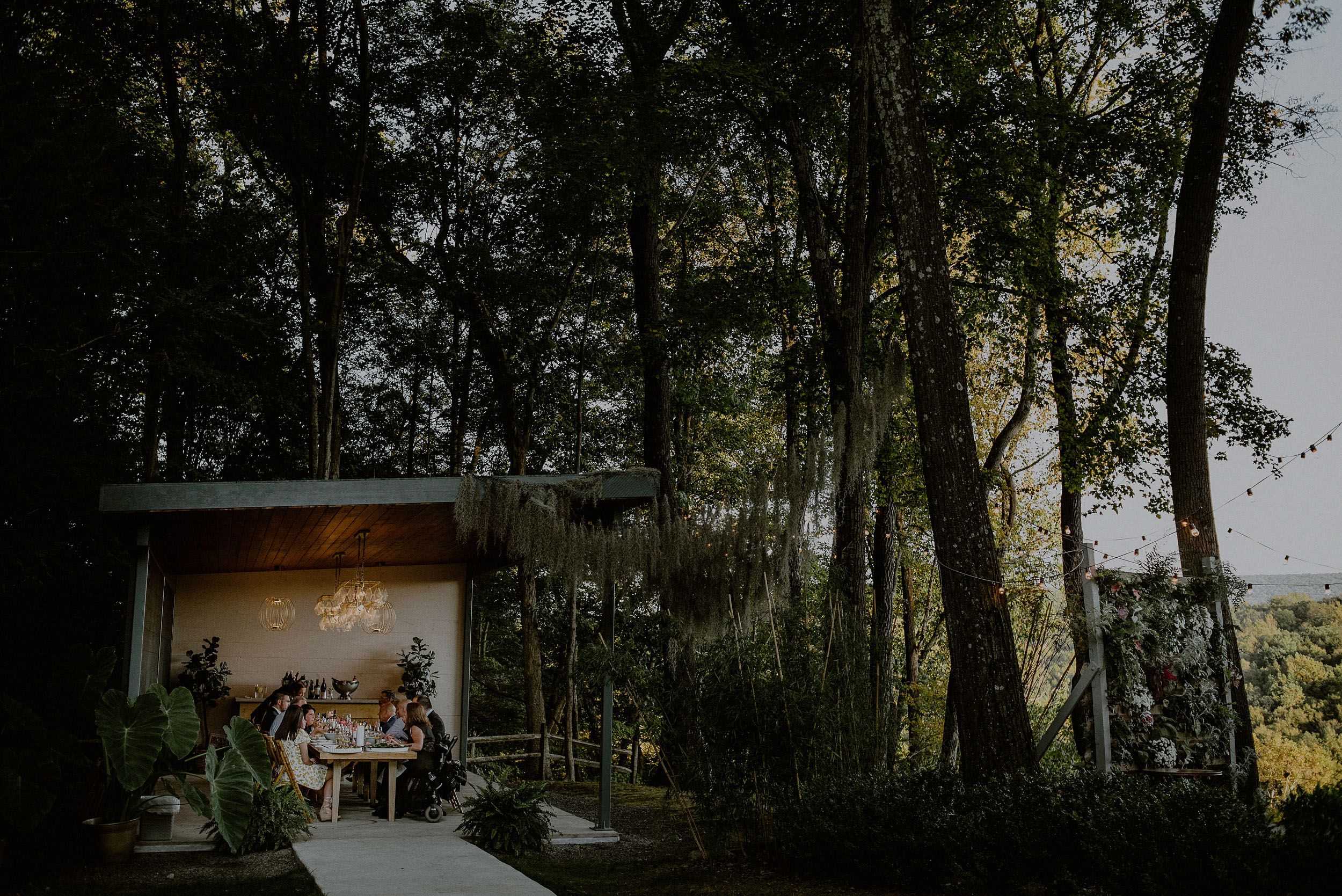 a small wedding venue overlooking the poconos