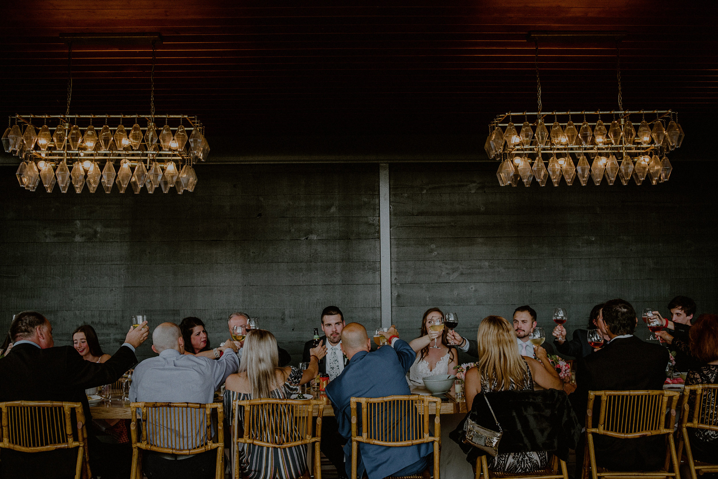 intimate wedding dinner