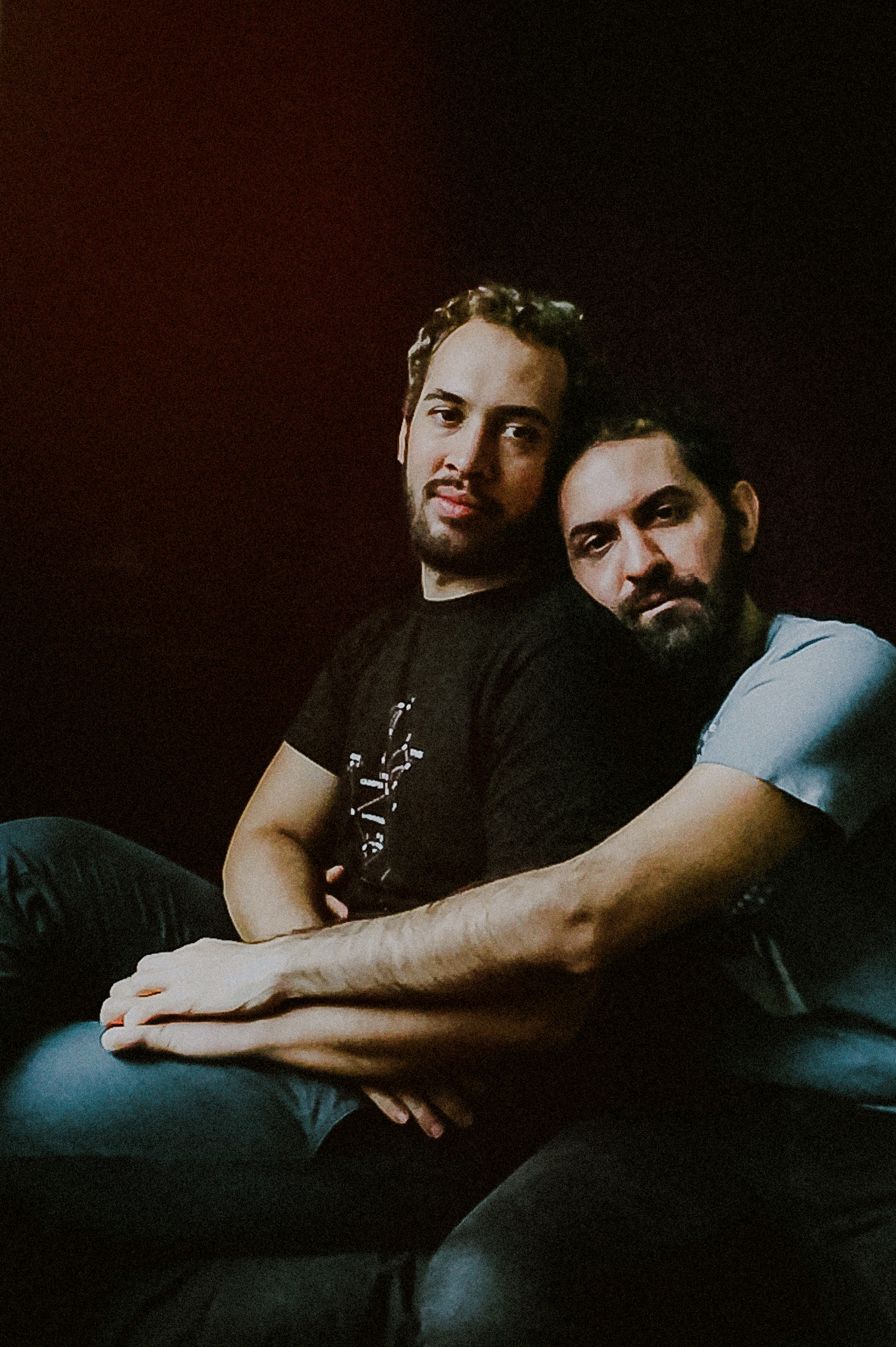 gay couple virtual portrait