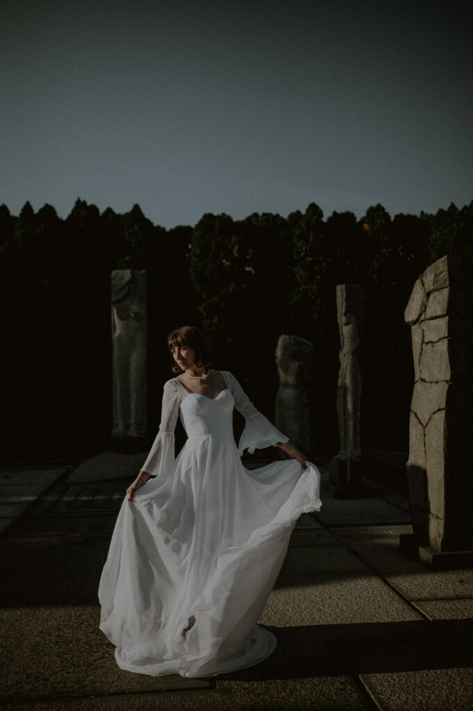 Grounds for sculpture wedding - bride portrait