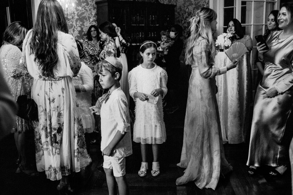 Children Amongst Bedeken Jewish Wedding Tradition